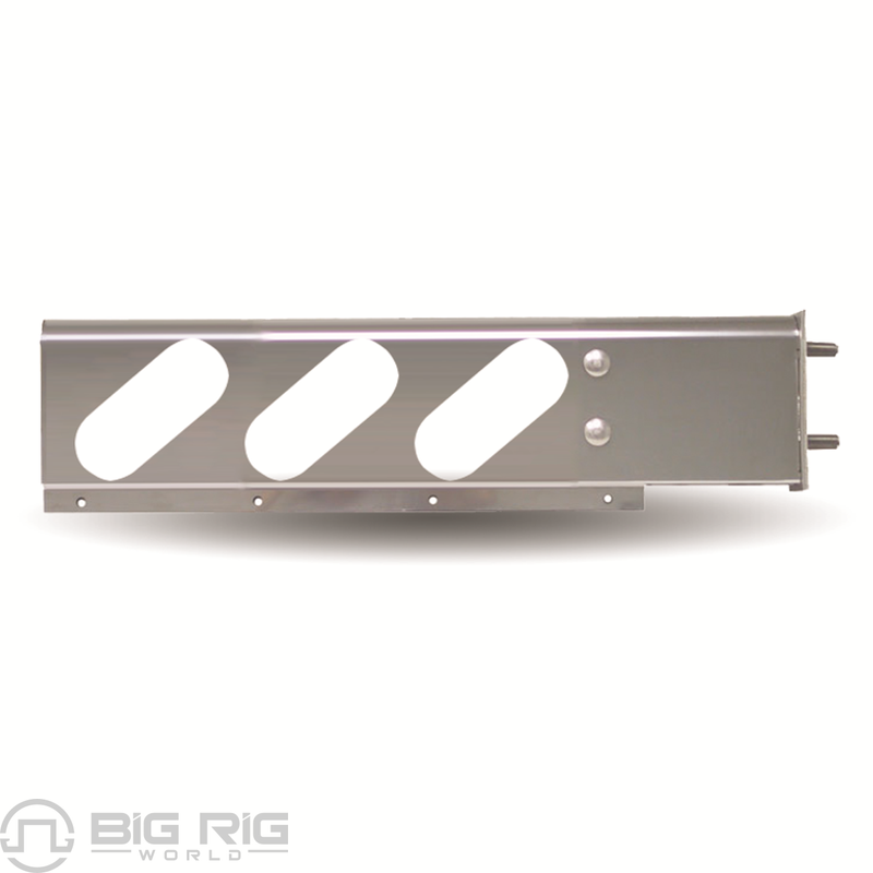 Round Mud Flap Hanger With 3 3/4 In. Bolt Spacing & Oval Holes TU-9217 - Trux Accessories