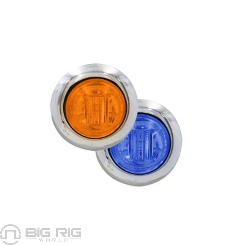 Clearance, Marker Amber With Blue Aux 3/4 In. Round P2P3 M09340YBL-DC - Maxxima