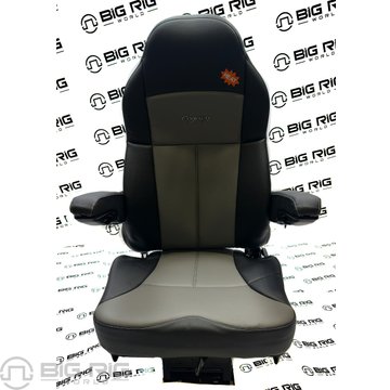 Legacy Silver Seat Two Tone (Black and Gray Leather) w/ Arms & Heat 188121MWH1165 - Seats Inc.