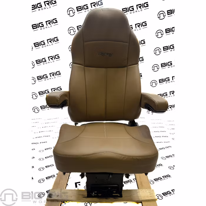 Legacy Silver Seat (Brown Leather) w/ Armrests 188900MW63 - Seats Inc.