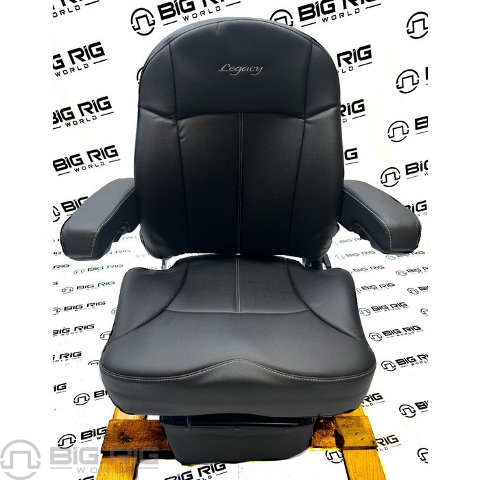 Legacy LO Seat (Black Leather) Mid Back w/ Arms 188598MW61 - Seats Inc.
