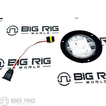LED Super 44 Backup 6 Diode Lamp and Black Flange Kit 44182C - Truck Lite