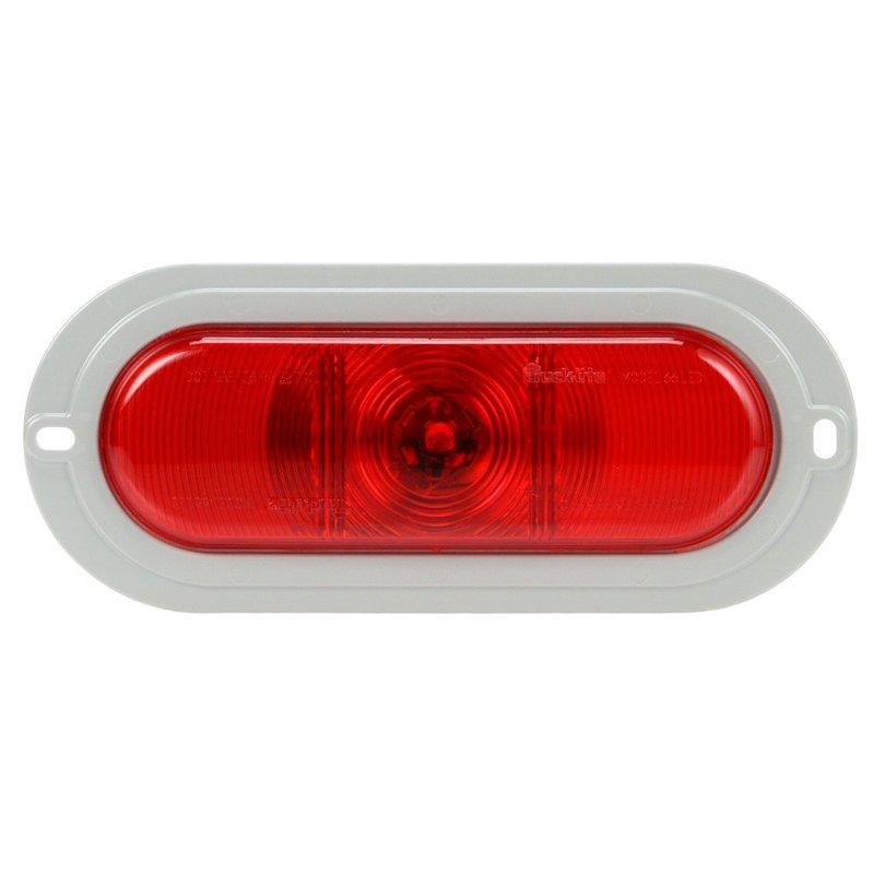 LED Super 66 Single Diode Lamp And Gray Flange 66252R - Truck Lite