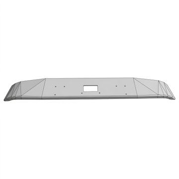 Bumper - Deep Taper Finished Chrome 15-06485F2000 - Peterbilt