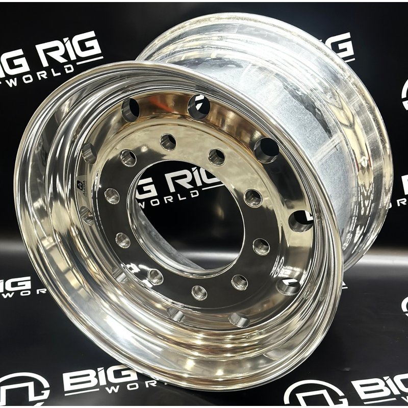 22.5 X 12.25 Alcoa Aluminum Wheel - Mirror Polish Dura-Bright