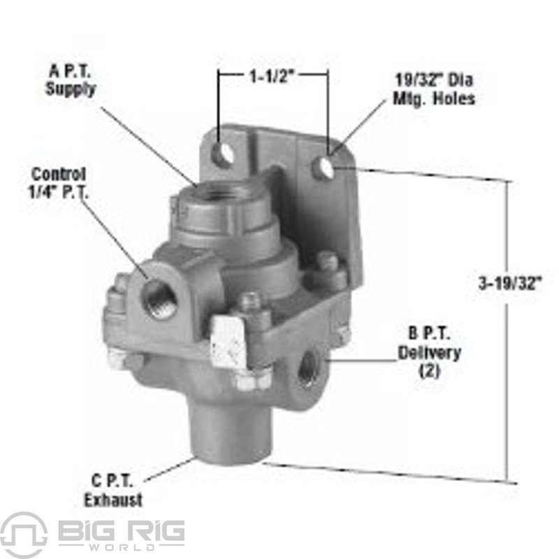 LQ-2 Limiting And Quick Release Valve 229505 - Bendix