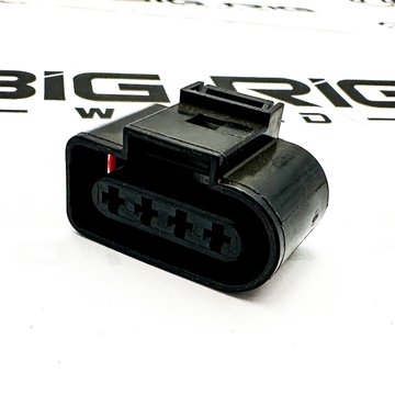 Plug - 4 Cavity, Junior Power Time Sealed, AI 638245 -2, Black 23-13149-410 - Freightliner