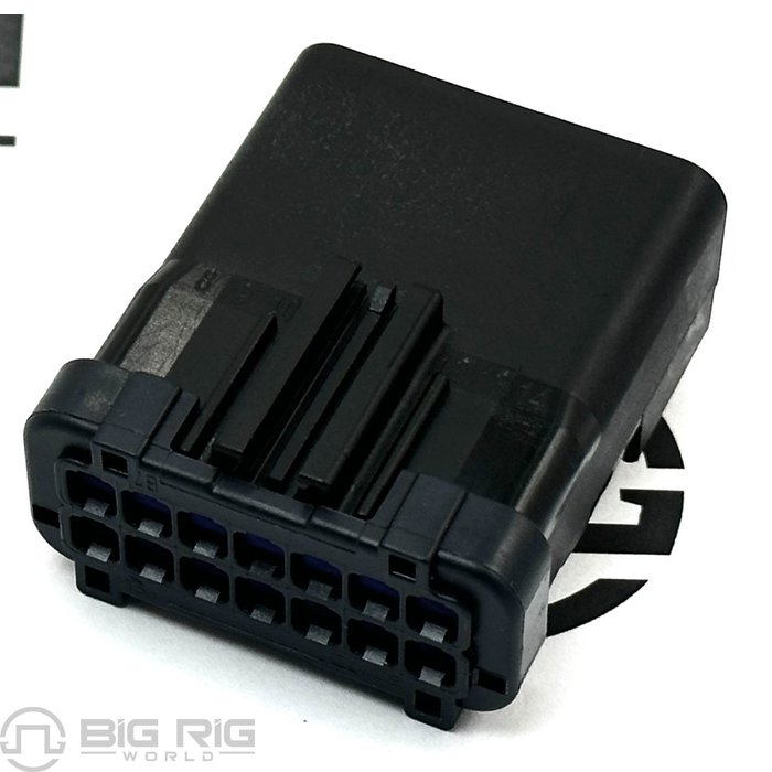 Receptacle - 14 Cavity, Apex 2.8 S, FCI, BLACK 23-13153-010 - Freightliner