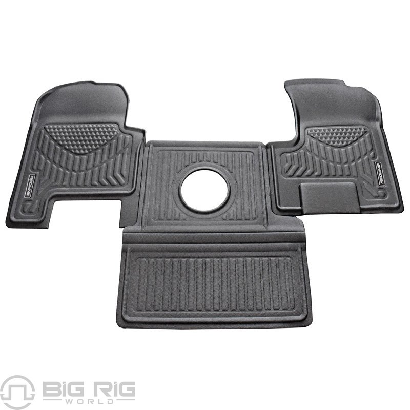Floor Mat - Freightliner FLD Classic XL - 3 Piece Set - Manual Transmission 59015 - Redline Floormats