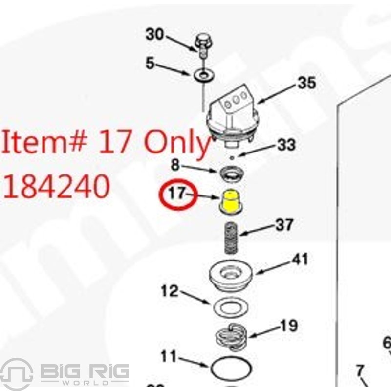 Unloader Valve Cap 184240 - Cummins