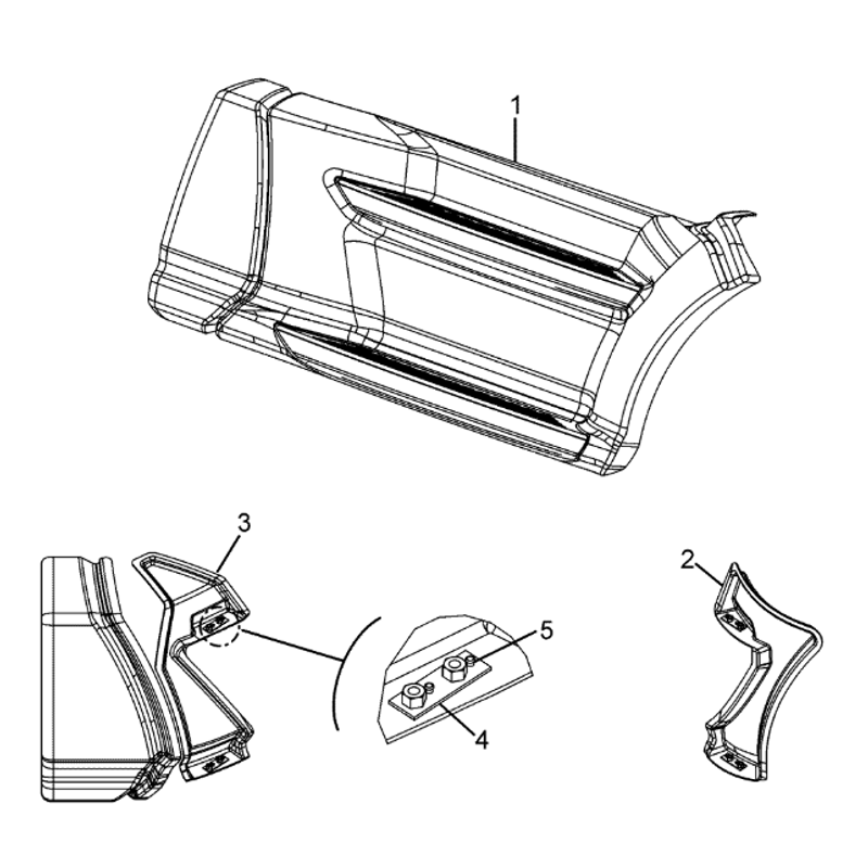 Forward Fairing Assembly, RH A33-1088-2102R - Kenworth