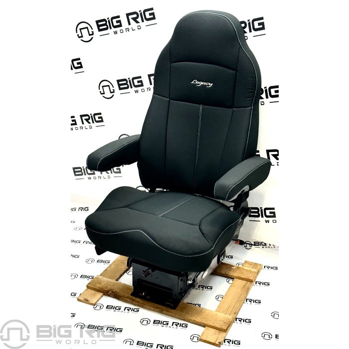 Legacy Silver Seat (Black Cloth) w/ Armrests 188900FW631 - Seats Inc.