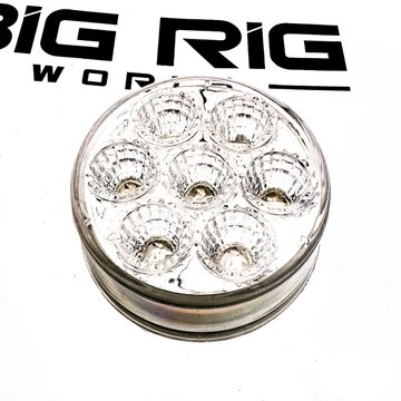 2.5 In.Amber Marker to Red Auxiliary Round LED Light  TLED-2HXAR - Trux Accessories