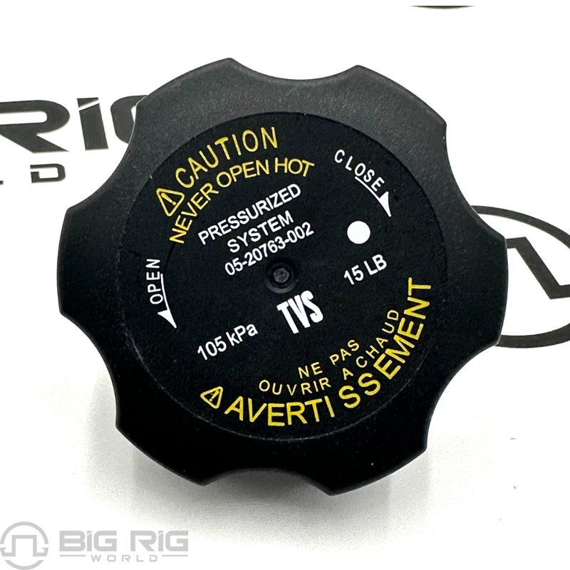 Cap - Surge Tank, 15 PSI 05-20763-002 - Freightliner