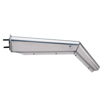 Chrome Mud Flap Hanger - 45 Deg. 28.5 In. W/2 1/2 In. Bolt Spacing TU-9227 - Trux Accessories