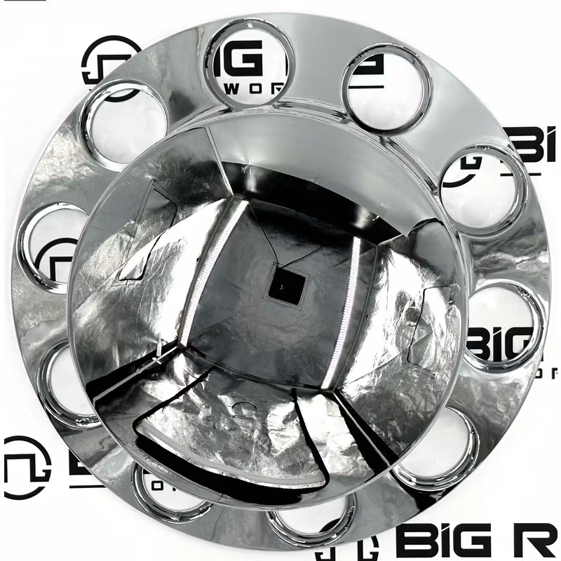Chrome ABS Plastic Rear Hub Axle Cover Kit THUB-RP33PO - Trux Accessories