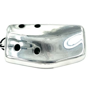 Mirror Clamp Cover, Polished, Aluminum, LH R22-6026-001 - Peterbilt