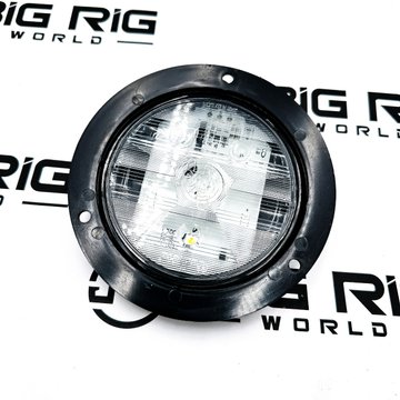 LED Super 44 Backup 6 Diode Lamp and Black Flange, Hard Coat 44992C - Truck Lite