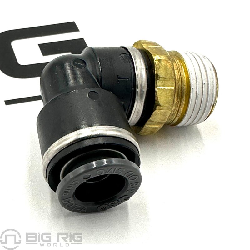 90 Degree Elbow Fitting (#6 Male NPT to #6 J2494) G38-1021-0606 - Paccar