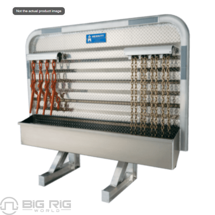 Cab Rack W/Chain Lockers and Tray Lid 68x26x86 319C-0282 - Merritt Equipment