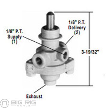 RD-3 Push Type Control Valve 286211 - Bendix