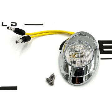 P3 Amber LED Clear Lens with Bezel .180 Bullet Light Kit P201334 - Phoenix