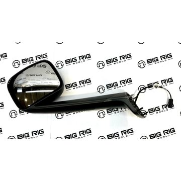 Auxiliary Hood-Mounted Mirror, Black - Left Side A22-77791-000 - Freightliner