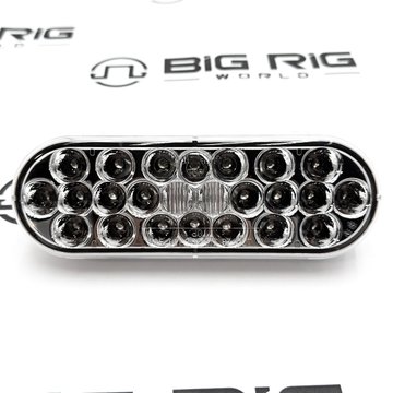LED Signal Stat S/T/T 60 Series Oval Sealed Lamp Clear Lens 6051 - Truck Lite