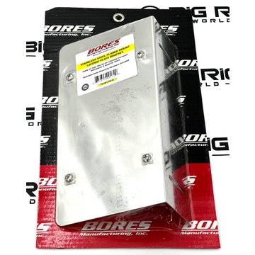 Flanged License Plate Holder One Place 304 Stainless Steel LP10-12 - Bores Manufacturing