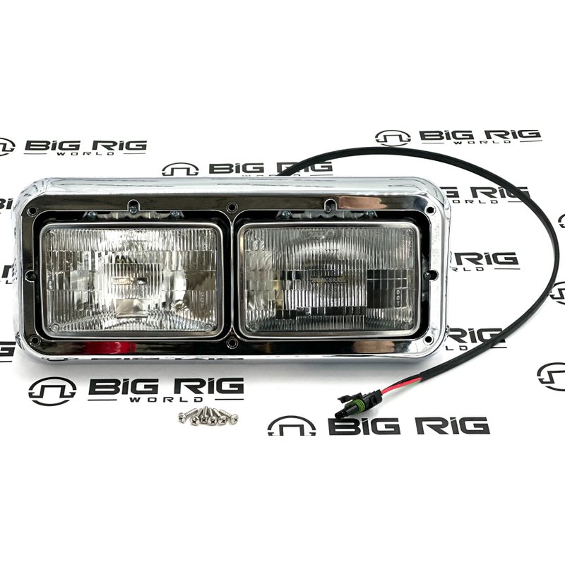 Dual Headlight Assembly 4x6 w/ Bezel LH K256-880-4-B-PAT - Patriom