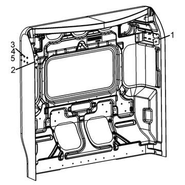 Panel Assembly, Rear Cab R64-11310000000001 - Kenworth