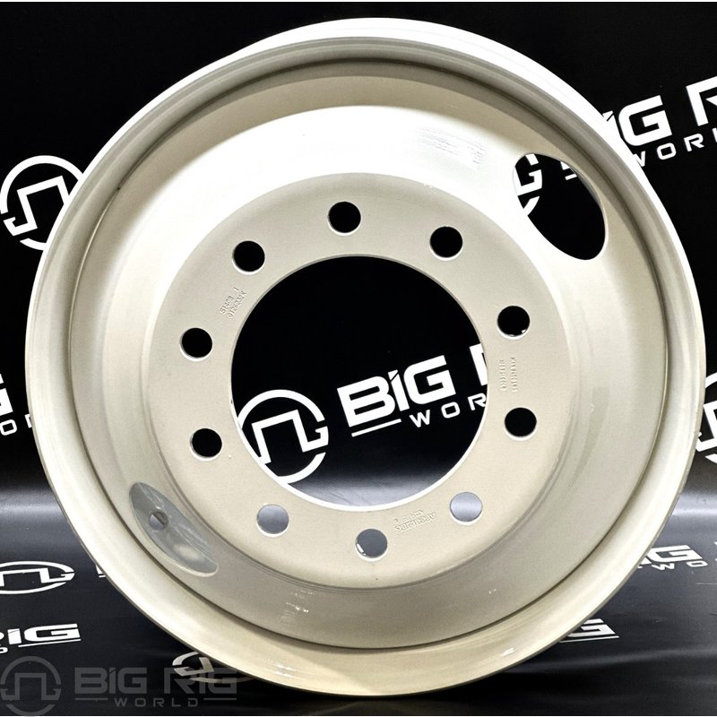 Steel Wheel - White - Hub Pilot 22.5 X 8.25 51408PKWHT21 - Accuride
