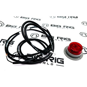 LED European Surface Lamp Kit 10 Volt, Red 30061R - Truck Lite