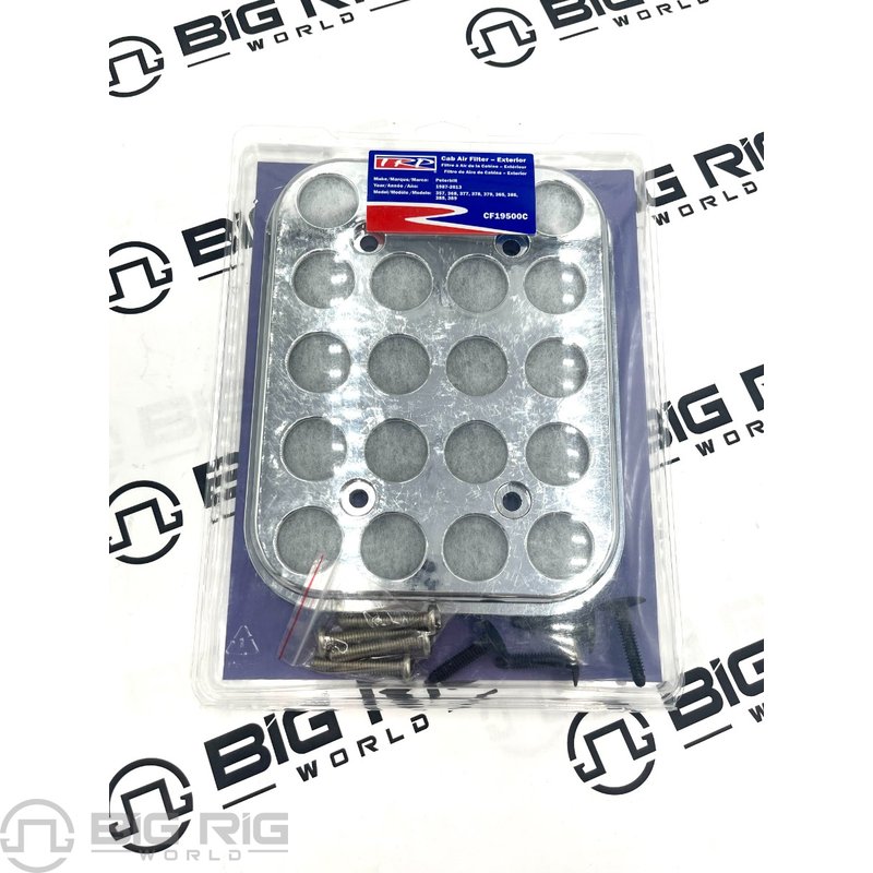Chrome Exterior Cab Air Filter - Peterbilt CF19500C - TRP