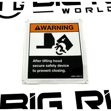 Chassis Hood Label A53-1001-5 - Paccar
