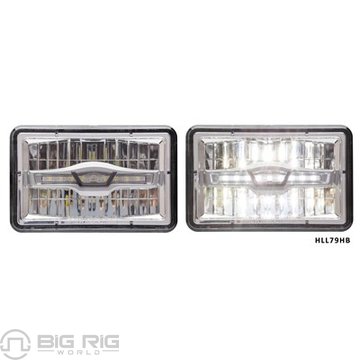 LED Head Light 4x6 Inch HLL79HBP - Optronics