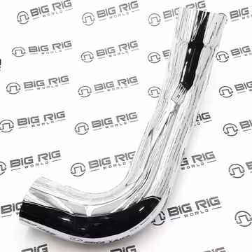 Exhaust Pipe, Mbend 5 inch STL RH Chrome OD/ID K180-14764RCP - Kenworth