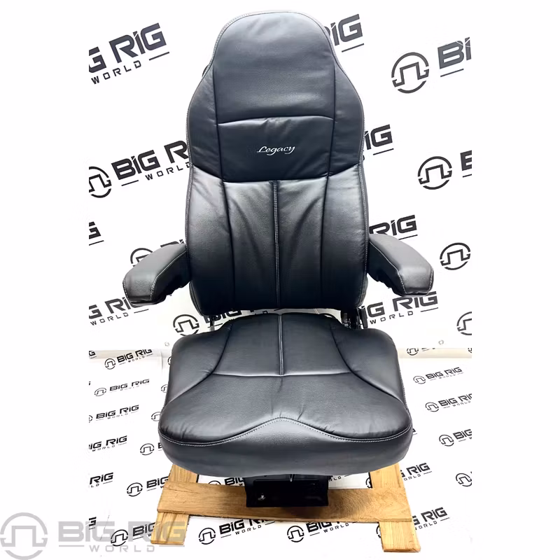 Legacy Silver Seat (Black Leather) w/ Armrests 188900MW61 - Seats Inc.