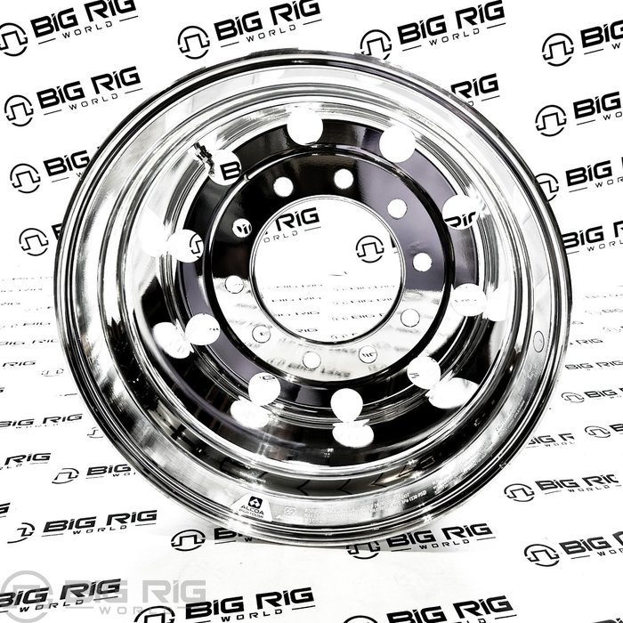 Wheel - 22.5x14 Aloca Hub Pilot Dual Polish 2 in. offset 84U647 - Alcoa