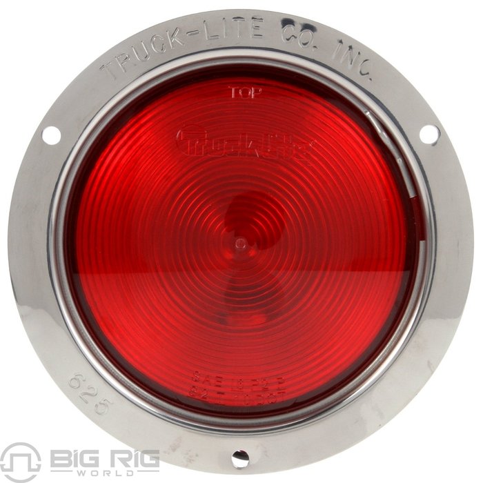 80 Series Red Stop/Turn/Tail Light W/Polished SS Flange 80336R - Truck Lite