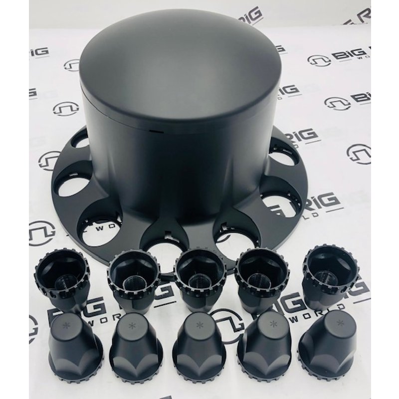 Dome Rear Axle Cover With 33mm Standard Thread-On Nut Covers - Matte Black 10335 - United Pacific
