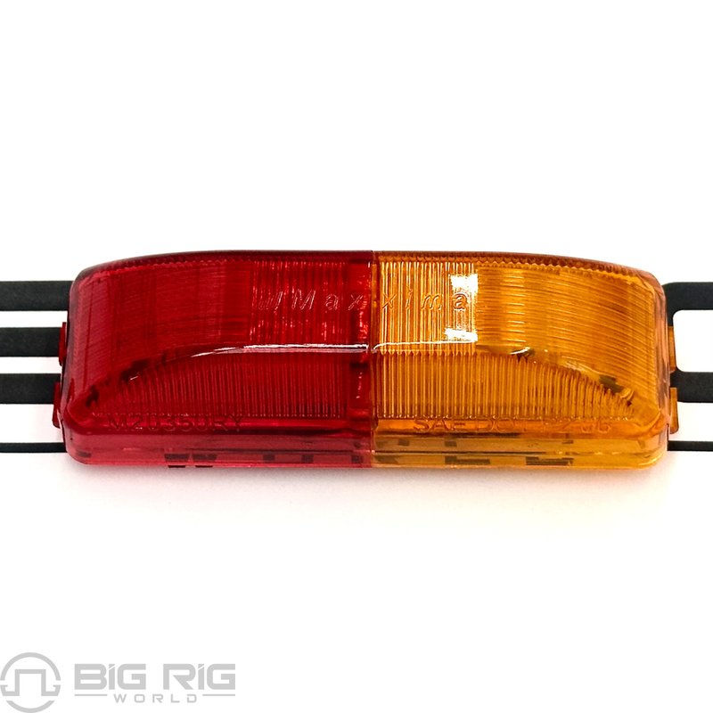 Rectangular Dual Color Clearance Marker 4-inch Red/Amber M20350RY - Maxxima