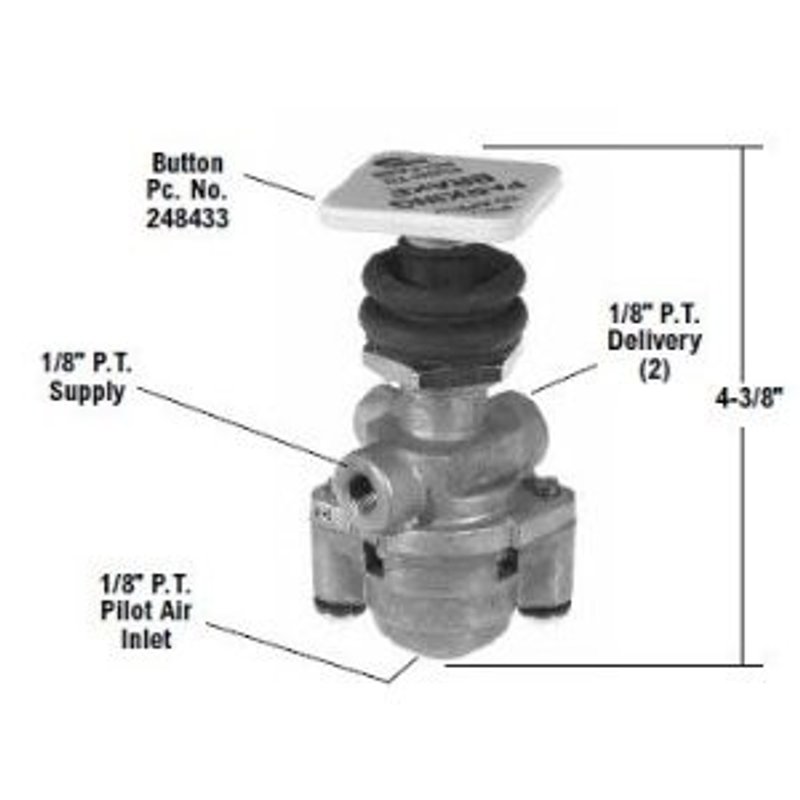 PP-5 Control Valve (With Pilot Air Release) 284744 - Bendix