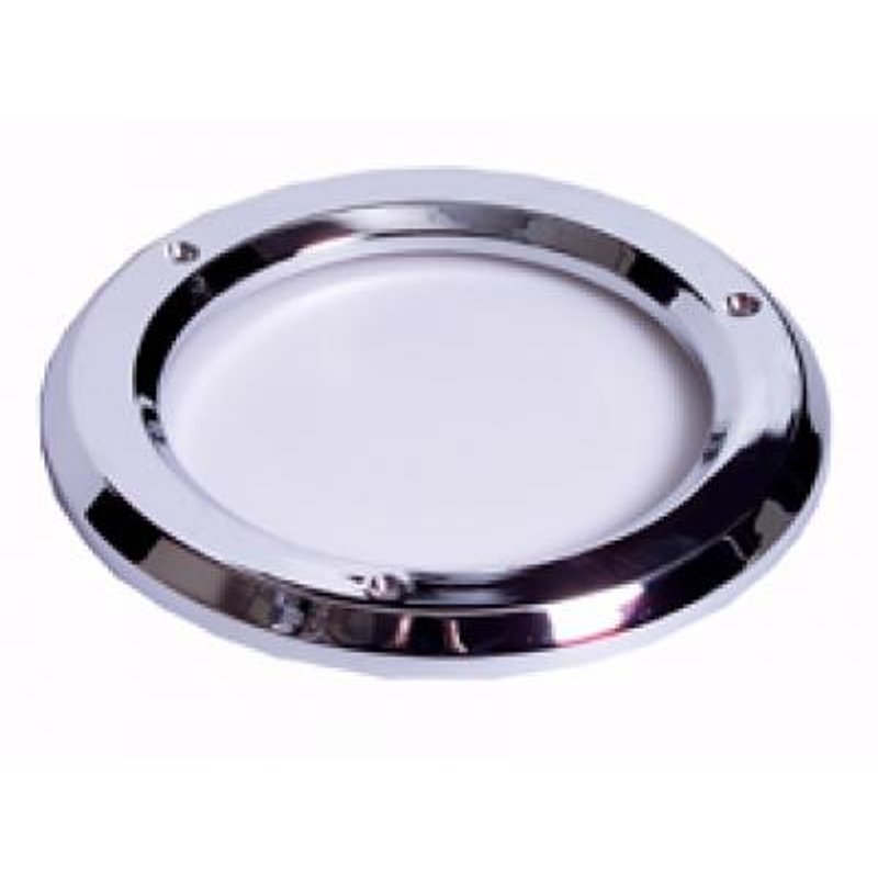 4 In. Round Chrome Plastic Grommet Cover M50405 - Maxxima