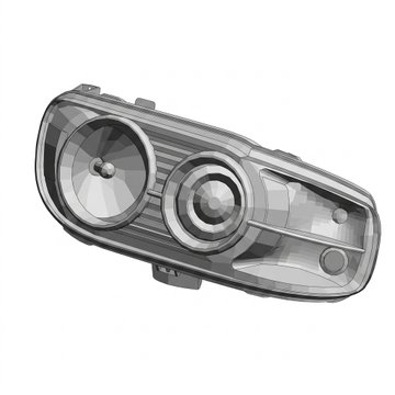 Headlight Assembly - Optics RH P54-6167R - Peterbilt