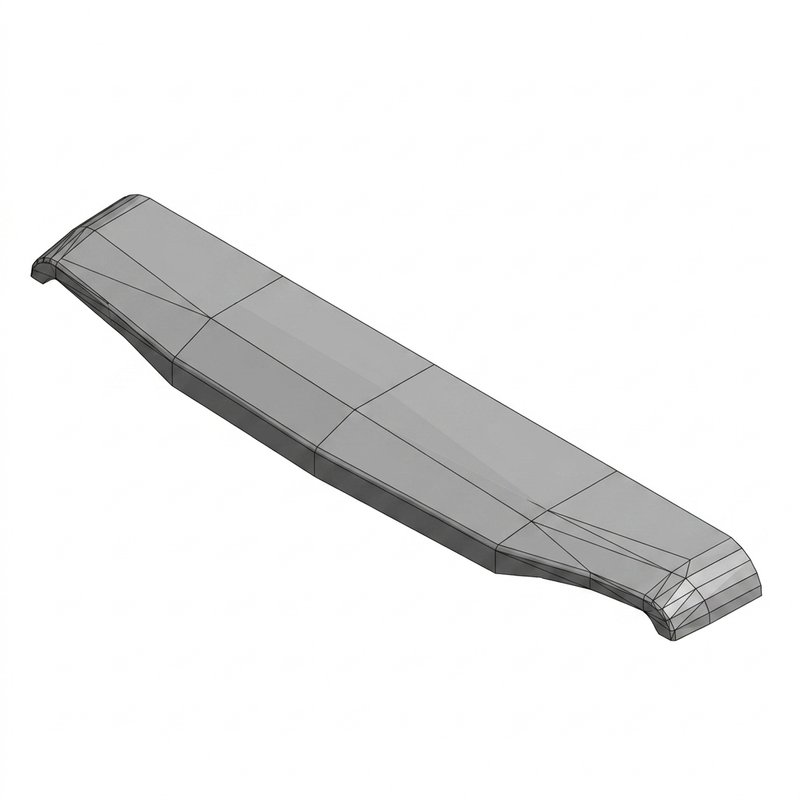 PB SFFA Taper Bumper - Chrome N71-6040-17000 - Peterbilt