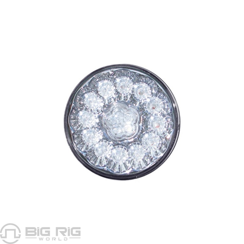 4 In. Clear Red Super Diode LED Stop, Turn & Tail Light (17 Diodes) TLED-417CR - Trux Accessories