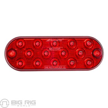 Low Profile Thin Oval Red Surface Mount Stop/Tail/Turn Light M63350R - Maxxima
