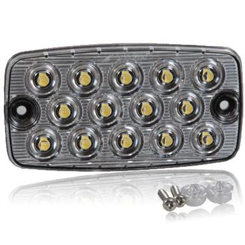 Surface Mount Low Profile 0.4 In. Ultra Thin LED Light - White Back-Up/Courtesy M42206 - Maxxima
