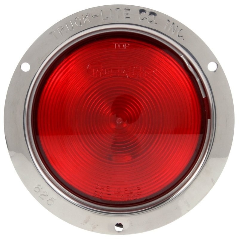 80 Series Red Stop/Turn/Tail Light W/Polished SS Flange 80336R - Truck Lite